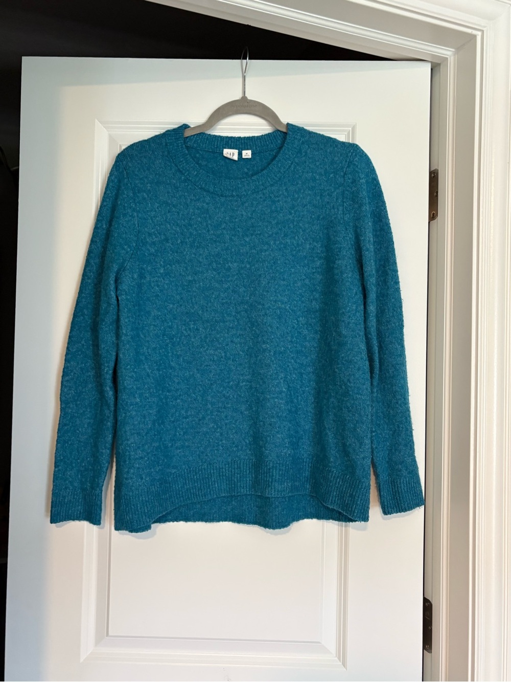 Gap Turquoise Blue Knit Crewneck Sweater Size Medium